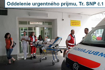 Traumatologické ambulancie oddelenia urgentného príjmu, Tr. SNP 1, Košice